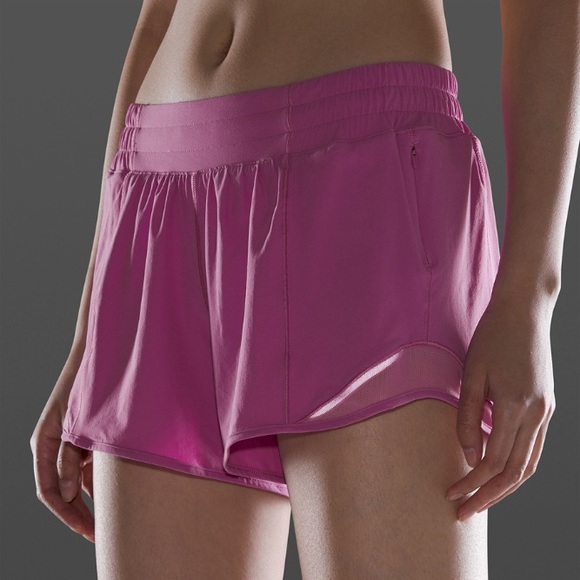Lululemon Hotty Hot Short II *Long 4" Magenta Glow - Picture 5 of 6